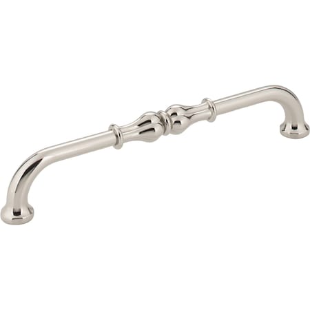 Jeffrey Alexander 160 mm Center-to-Center Polished Nickel Bella Cabinet Pull 818-160NI
